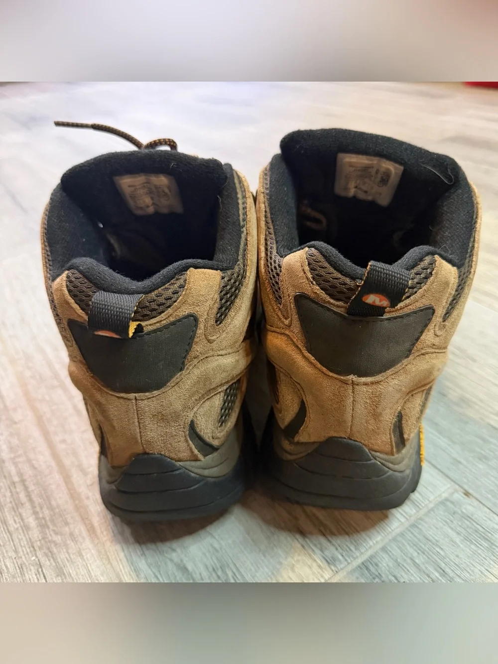 Merrell Moab 3 MID Hiking Boots Men's 10 Brown Leather Waterproof Vibram